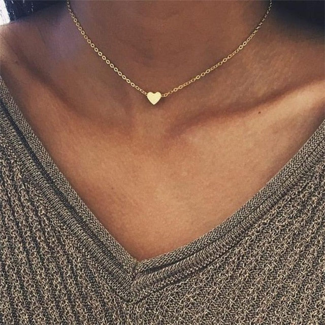 Fashion Alloy Women's Necklaces & Pendants choker necklace 2018 gold color crystal pendant necklace for women Gift wholesale