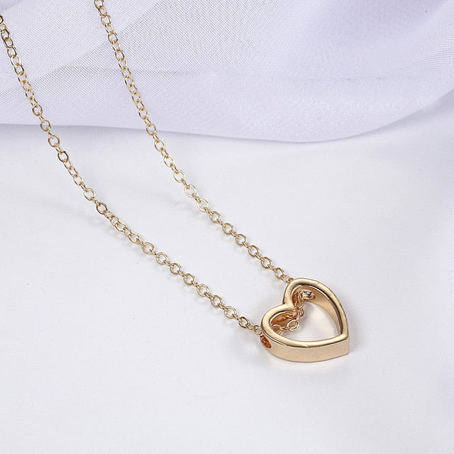 Fashion Alloy Women's Necklaces & Pendants choker necklace 2018 gold color crystal pendant necklace for women Gift wholesale