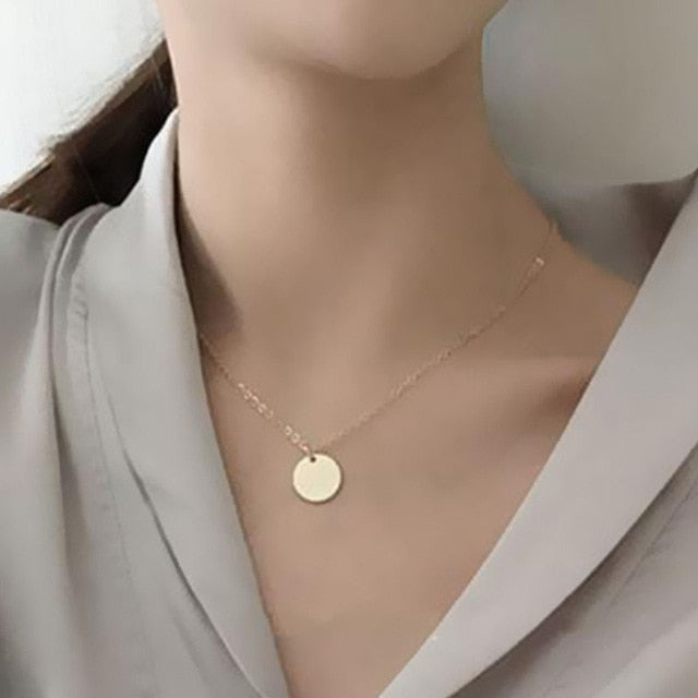 Fashion Alloy Women's Necklaces & Pendants choker necklace 2018 gold color crystal pendant necklace for women Gift wholesale